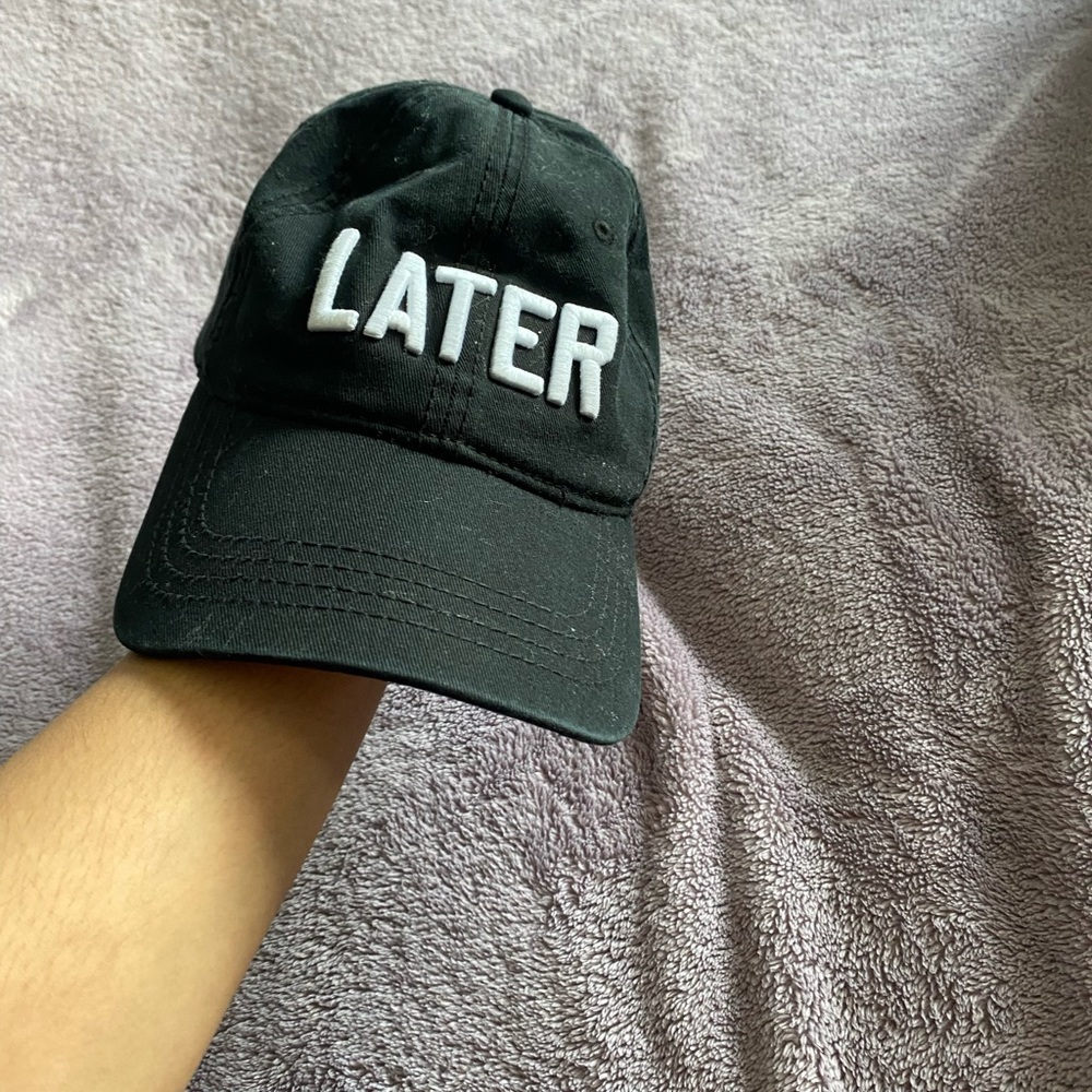 Free with purchase AEO LATER Cap